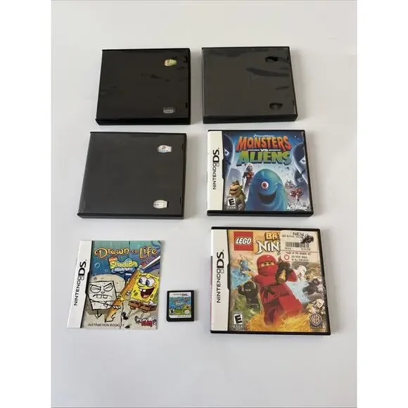 Lot 6 Nintendo DS Games Drawn to Life Rabbids Ninjago Carnival Monsters Aliens - Picture 10 of 10